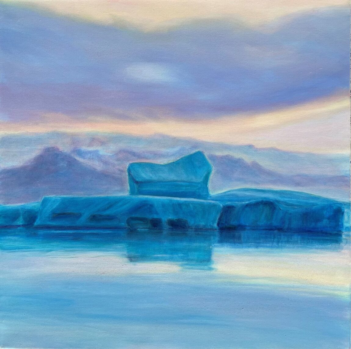 Jim Schantz | Dusk Reflection, Glacial Lagoon, 2024