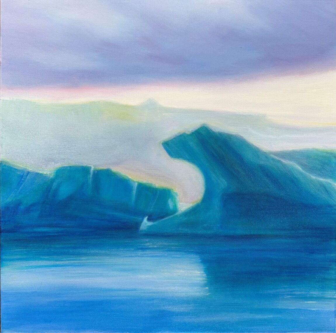 Jim Schantz | Glacial Lagoon at Dusk II, 2025
