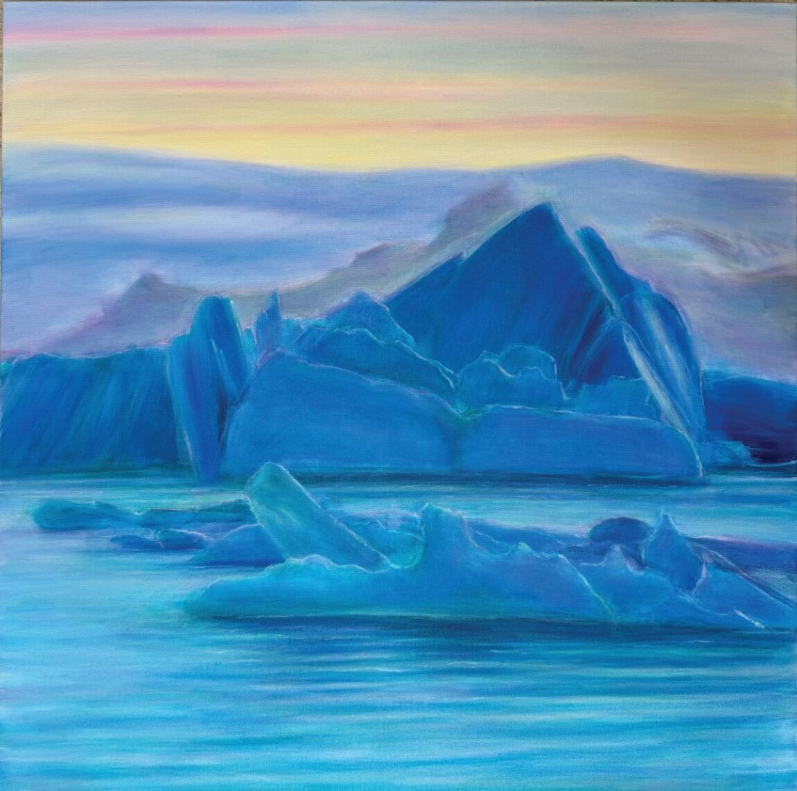 Jim Schantz | Glacial Lagoon Sunset, 2024