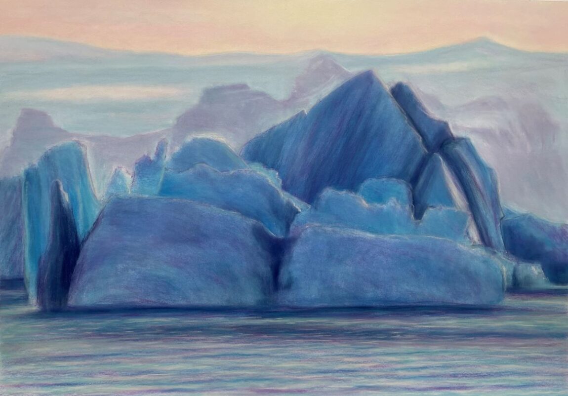 Jim Schantz | Glacial Lagoon at Dusk, 2024