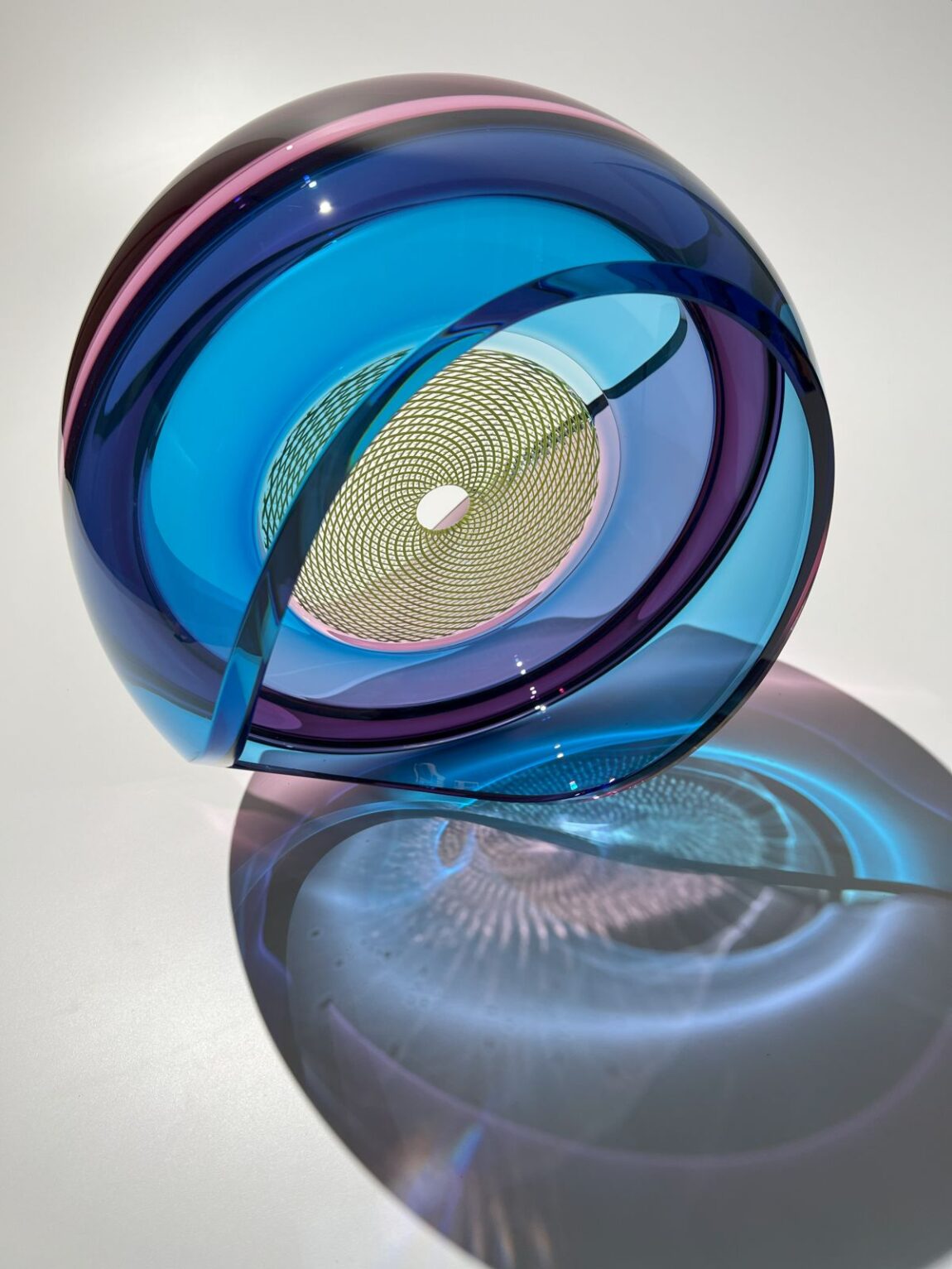 John Kiley | Blue Curve with Citrus Reticello (In collaboration with Dante Marioni)