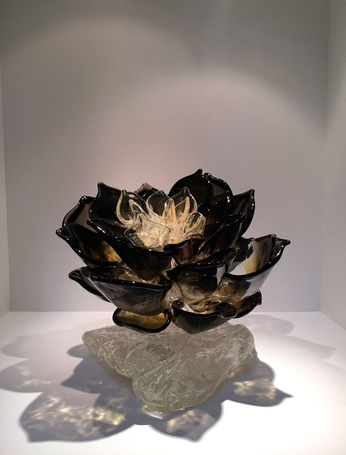 Martin Blank | Smokey Black Bloom on Clear Base